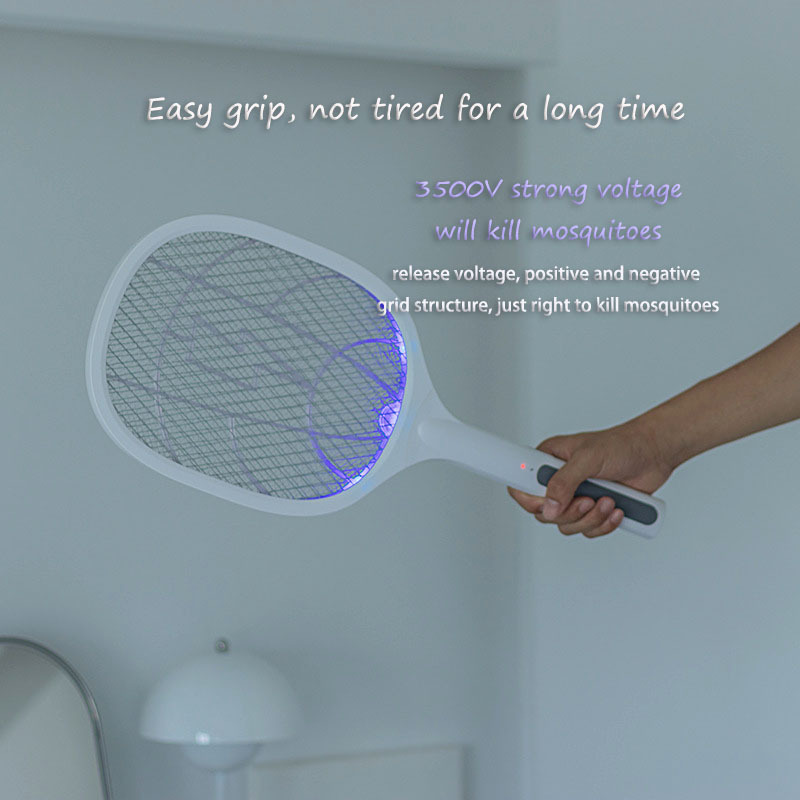 Rechargeable 2 In 1 Electric Fly Swatter USB Charging Racket Pest Control Fly Repellent UV Mosquito Killer Bat