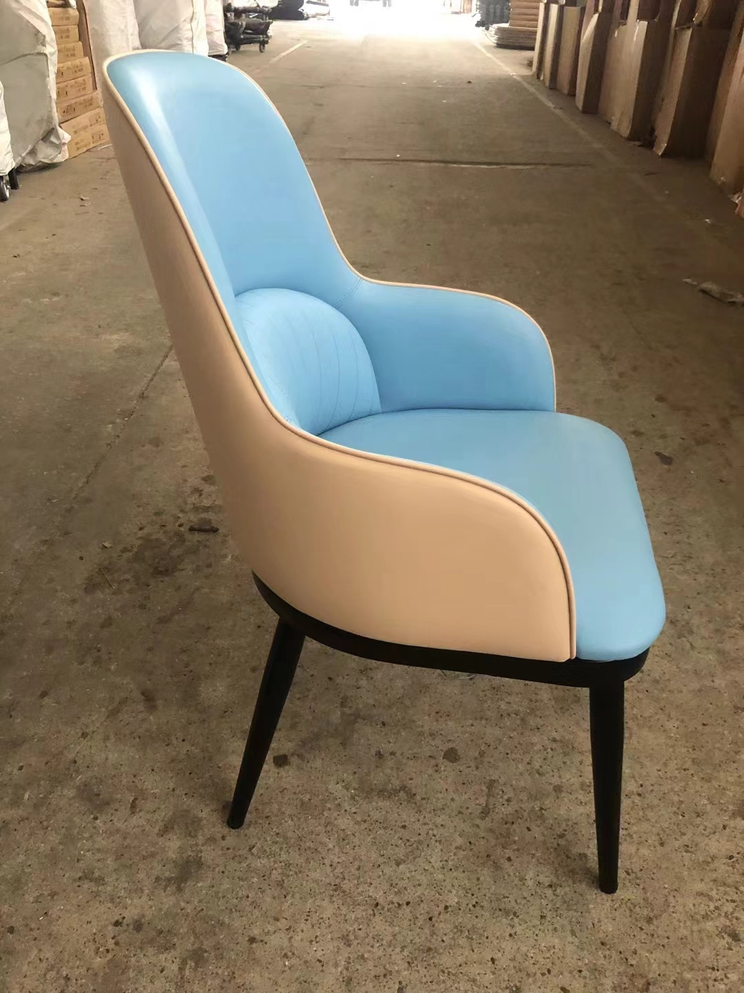 2024 Latest Very Good Price 2 Color Stronger Dinning Chair Leisure Chair Lobby Chair 10 Years Warranty