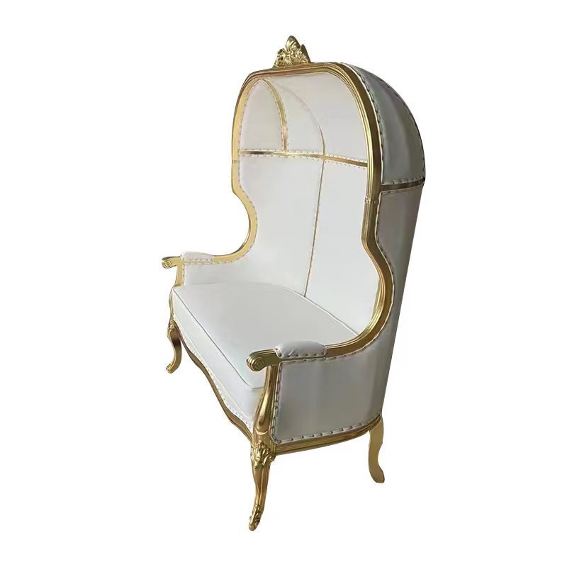 2023 Latest European Style  Top Quality  Pink&Gold Birdcage Wedding Throne Chairs Banquet Chair Throne Chair 10 Years Warranty