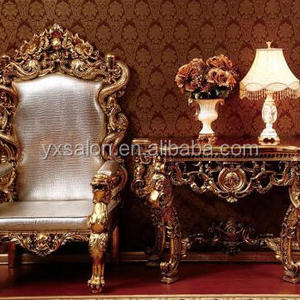 Hot Sale Luxuary European Style All Gold King Throne Chair(HB72)