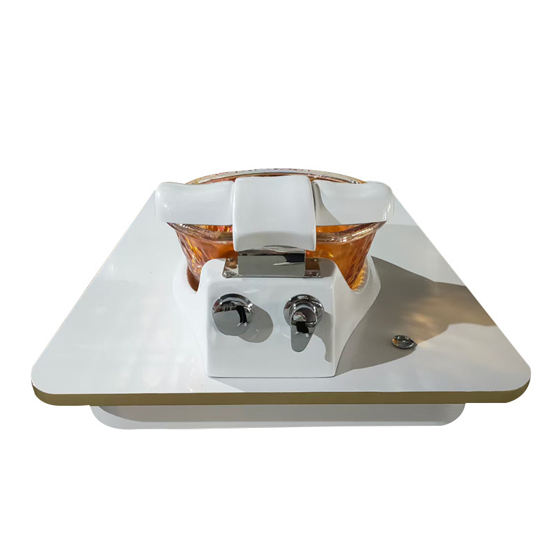 2022 New Style Hot Sale Gold Top Quality SPA Pedicure Bowl With Platform&LED&JET 10 Years Warranty