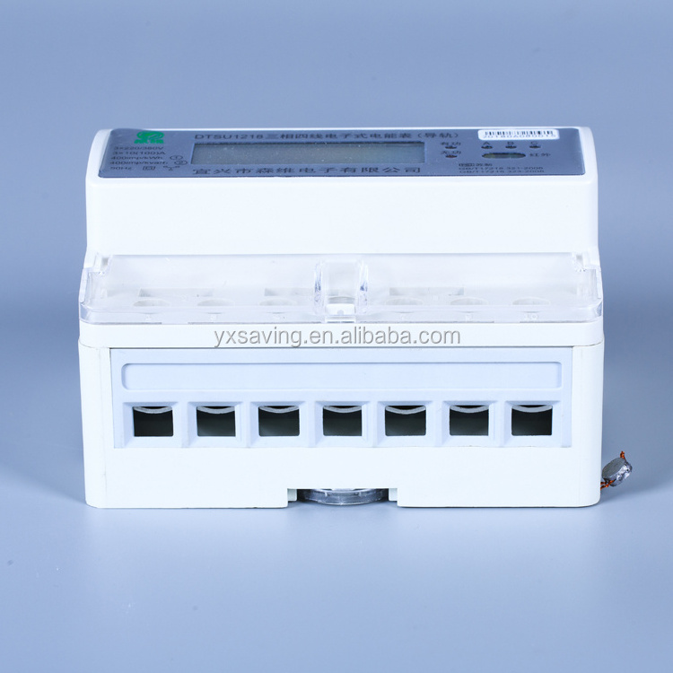 High Accuracy Din Rail Energy Cost Meter Three Phase Smart Energy Meter Prepaid Electricity Power Meters With Ic Card