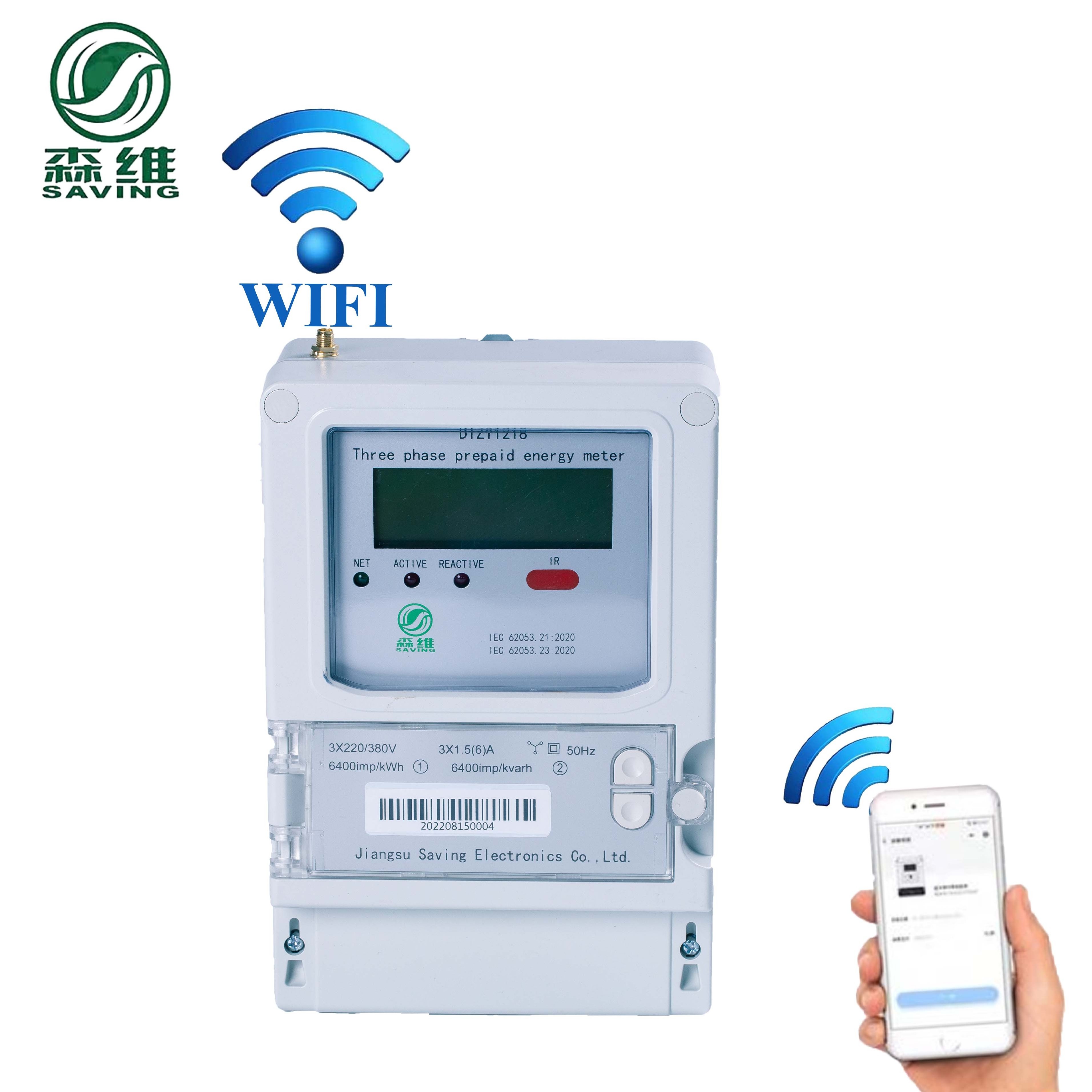 Factory Direct Selling OEM/ODM DTZY1218 Smart Meters Smart Grid 3 Phase Prepaid Electric Meter Wifi with RS485/WIFI