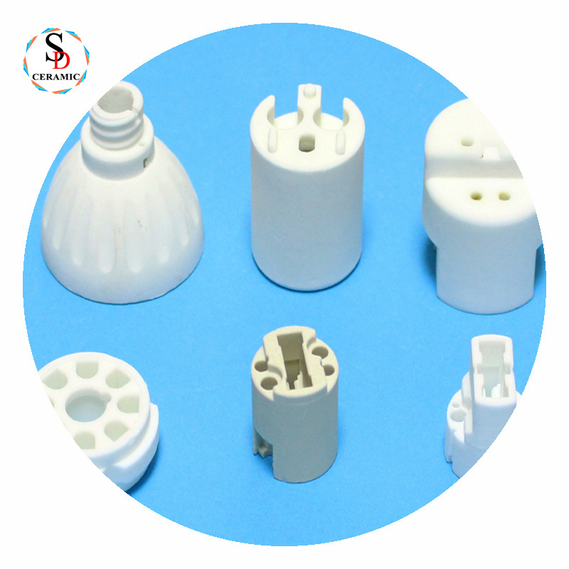 Customized Electric Porcelain Alumina Ceramic Insulating Lamp Shell