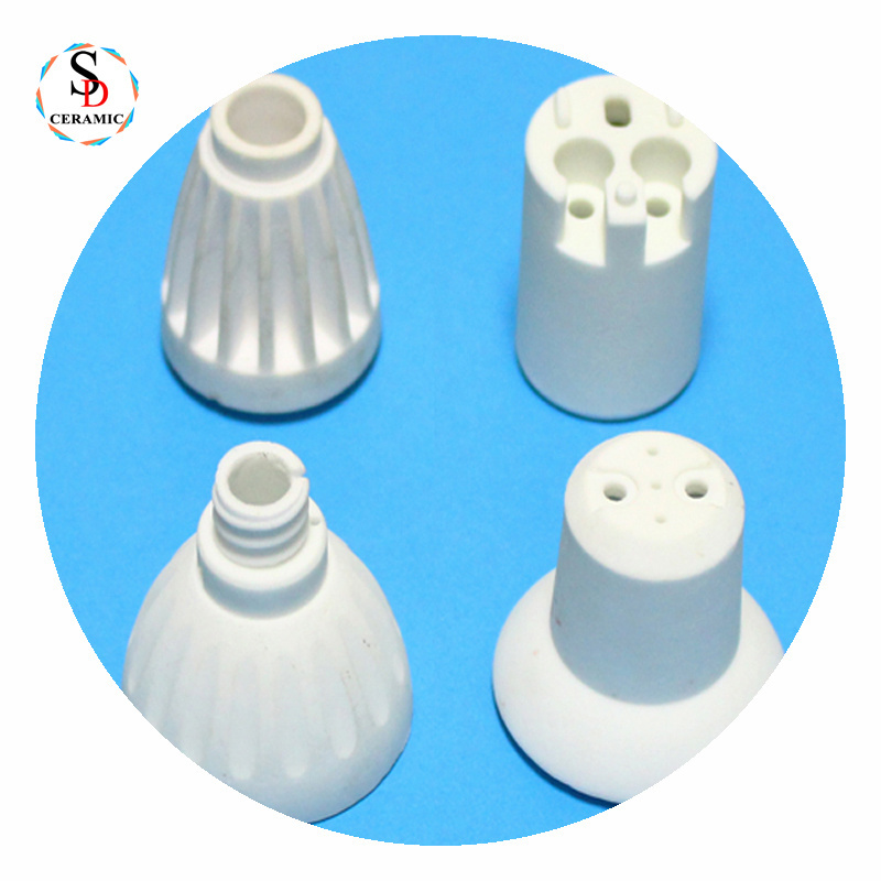 Customized Electric Porcelain Alumina Ceramic Insulating Lamp Shell