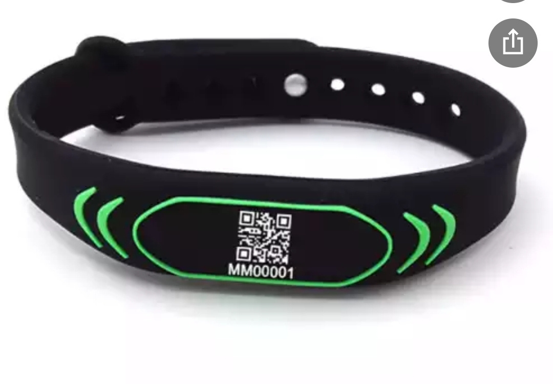 Adjustable Passive  animal RFID Wristband price Silicone RFID Wristband / Bracelet NFC TAG Waterproof Smart RFID Band