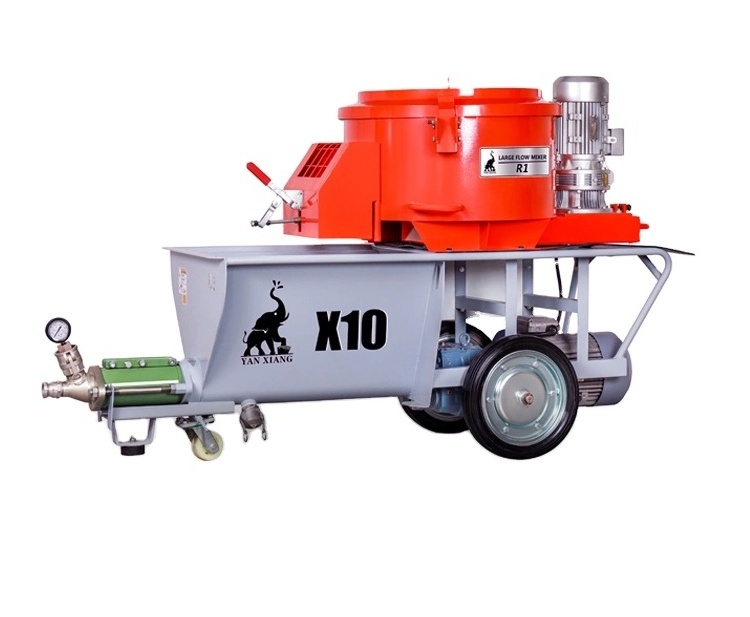 X10  small concrete pump machine/cement spray plaster machine/cement mortar plastering machine