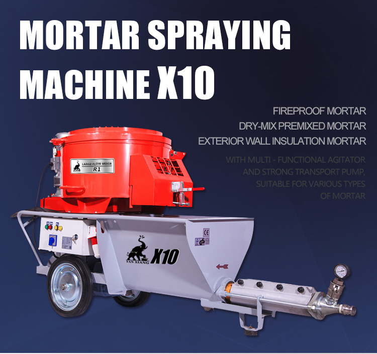 X10  cement spray plaster machine/cement spray plaster machine/concrete spraying machine