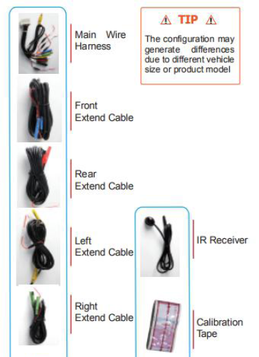 Car driving safety device parking cameras car bird view system 3D panoramic camera 360 degree