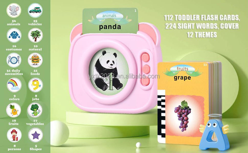 New early education learning machine card machine puzzle bilingual listening and reading audible children's toys English card ea