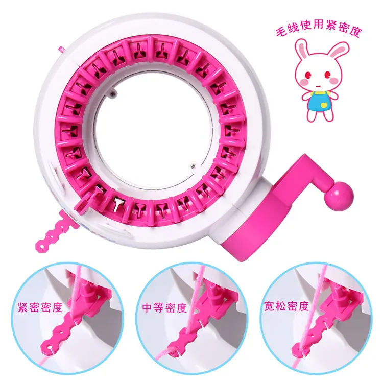 DIY knitting machine for kids 22 needle creative knitting machine with row counter Round machine toy