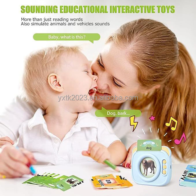 New early education learning machine card machine puzzle bilingual listening and reading audible children's toys English card ea