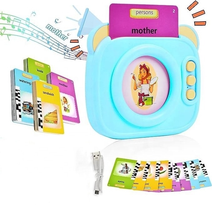 New early education learning machine card machine puzzle bilingual listening and reading audible children's toys English card ea