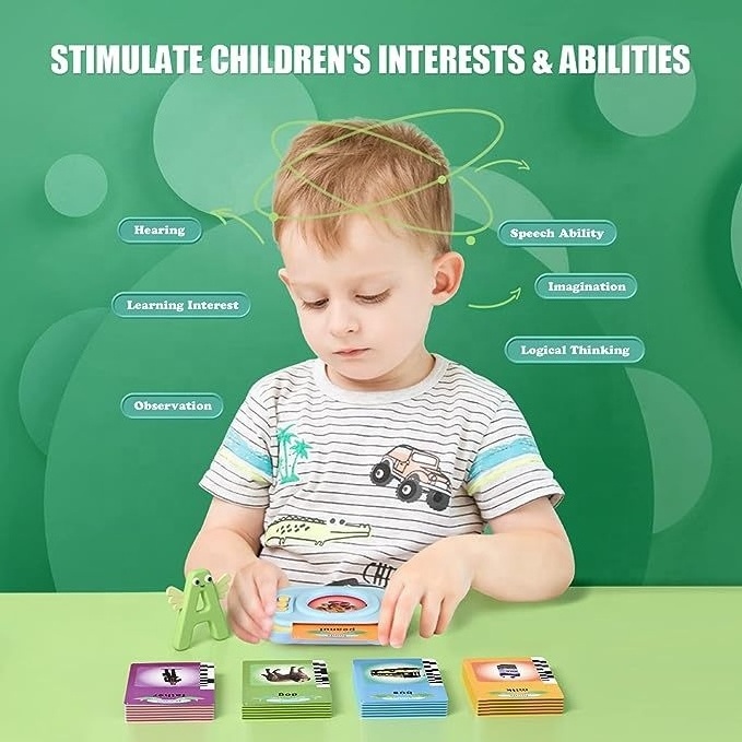 New early education learning machine card machine puzzle bilingual listening and reading audible children's toys English card ea