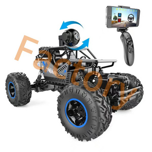 2.4Ghz 1/16 4WD Remote Control Car with FPV HD Camera & Dual Control RC Mode Speed Vehicle for Children , Adult-Black