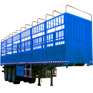 China High Quality Cattle Enclosed 40ft 40-60tons Cargo Trailer Utility Stake Fence Semi Trailer For Sales