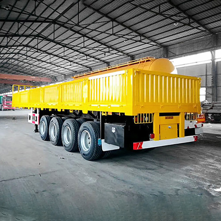 3 Axle 4 Axle Side Wall Truck Trailer Enclosed New Used Sidewall Fence Cargo Semi Trailer Side Wall Bulk Cargo Trailer