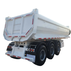 Guangen Brand factory sale 40Ton 50Ton Side Tipper / Rear Dumper Semi Trailer 3 Axles Used Dump Truck Trailer Beds Tires