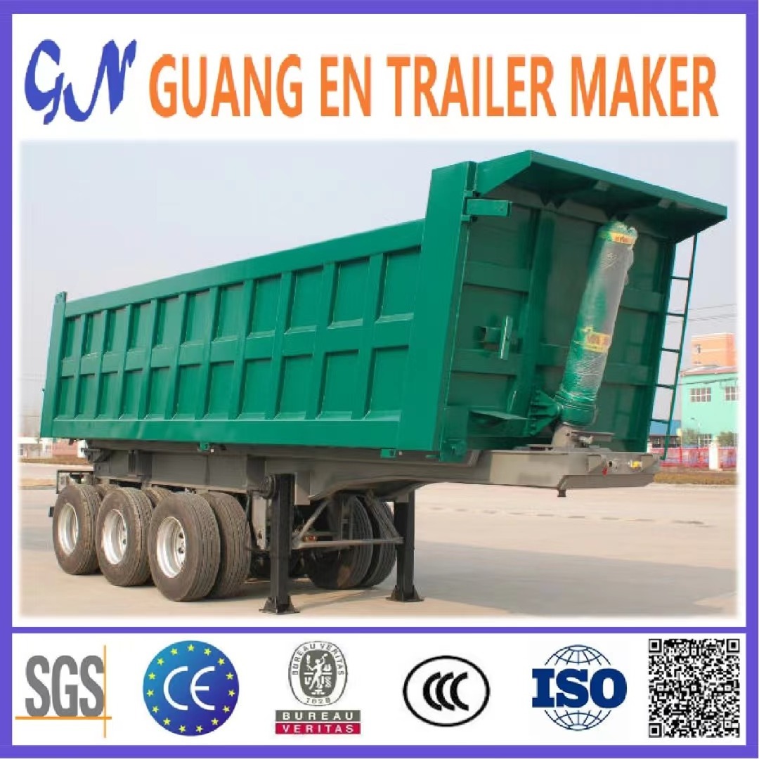 China factory Produced 5 Axle 6 Axle 60 Ton 80 Ton Semi Dump Trailer tipper truck trailer for sale