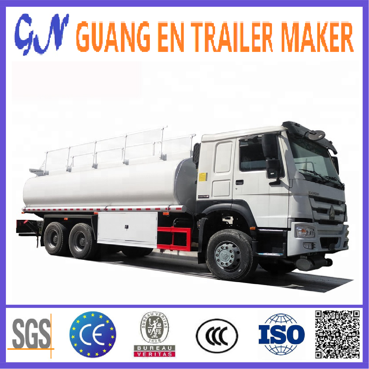 Good Product HOWO  6*4 8*4 28 cbm 400hp Water/Oil Tank Truck Used Diesel Gasoline Fuel Tanker for Sale