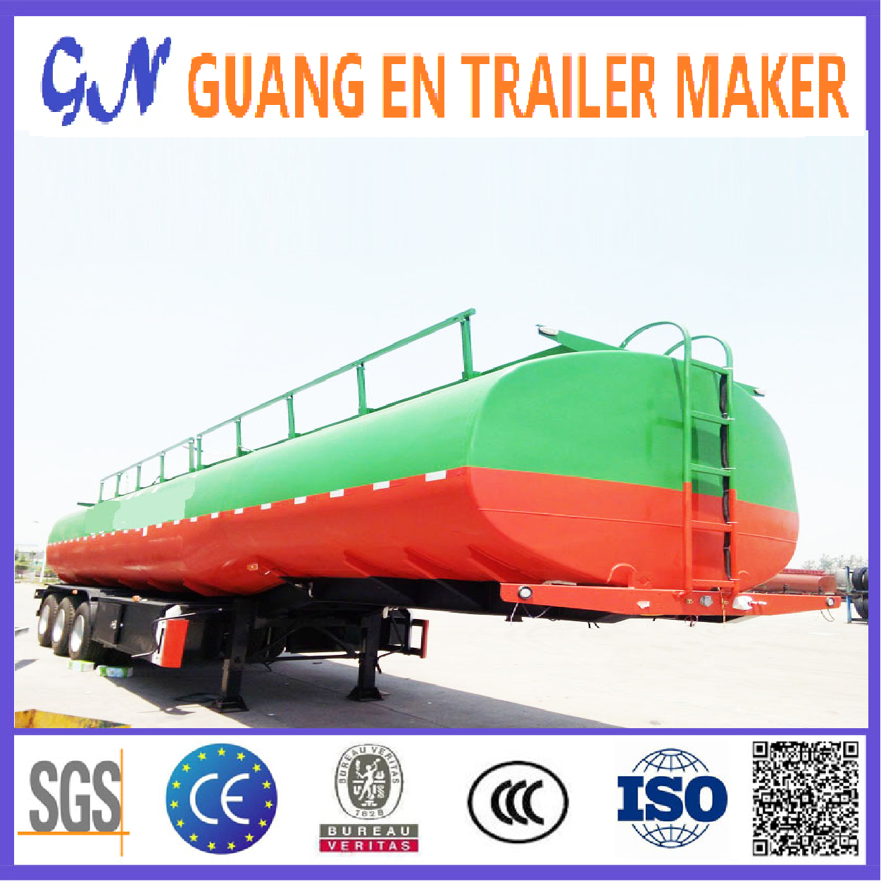 3 Axle 40000 42000 45000 60000 Liters Oil Fuel Tanker Fuel Tank Semi Trailer With Low Price