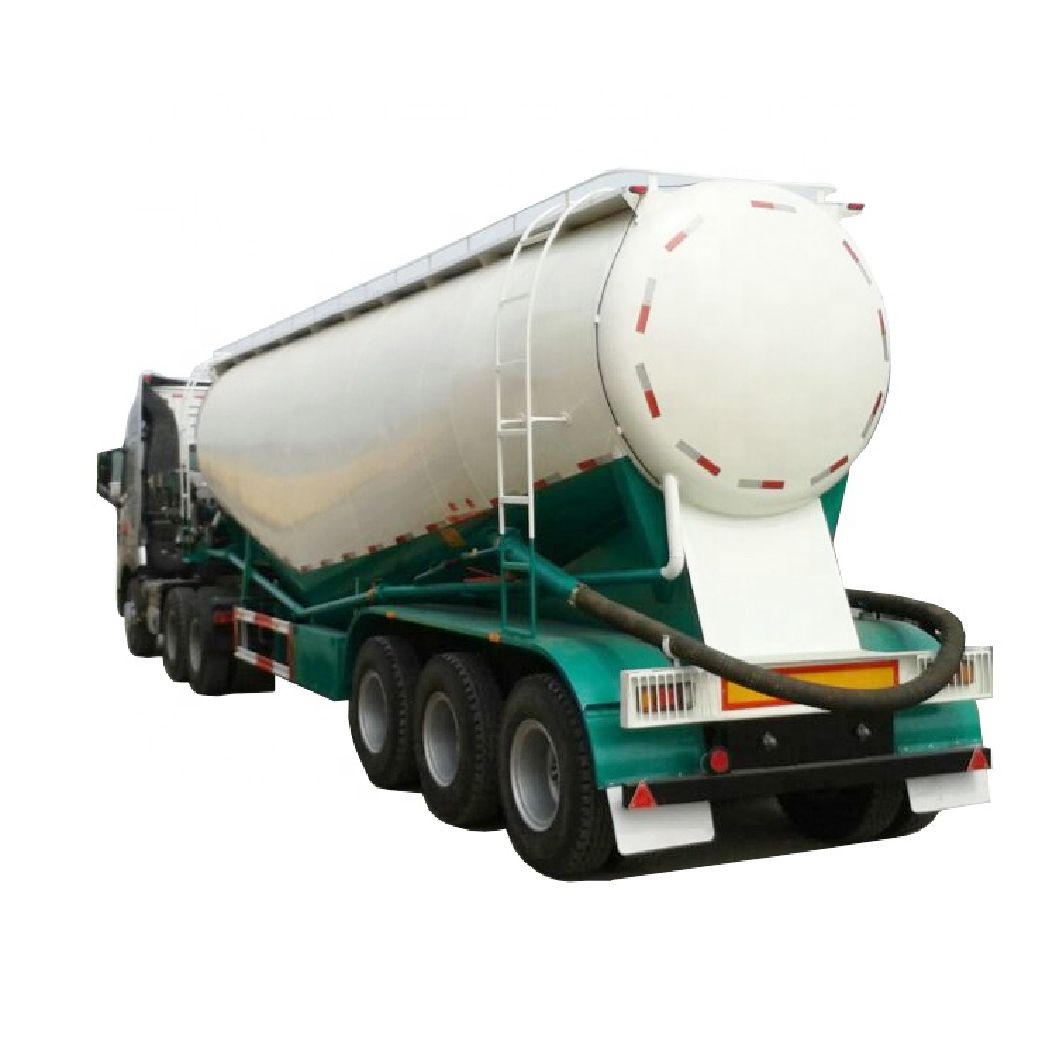 3Axles New Or Used Truck Trailer 45 cbm Tanker Load 60Ton Bulk Soil Sand Powder Storage Tank Cement  Semi Trailer