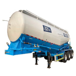 china 3 axle Fly Ash Cement Bulker Silo Tanker Pneumatic Semi Truck Trailer for sale 40/50ton V type Bulk Cement Tank Trailer