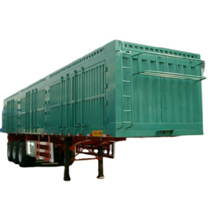 Chinese Whosale Price  3 axle 40 ft 50/60tons box structure curtain side semitrailer hot sale cargo box van semi truck trailer