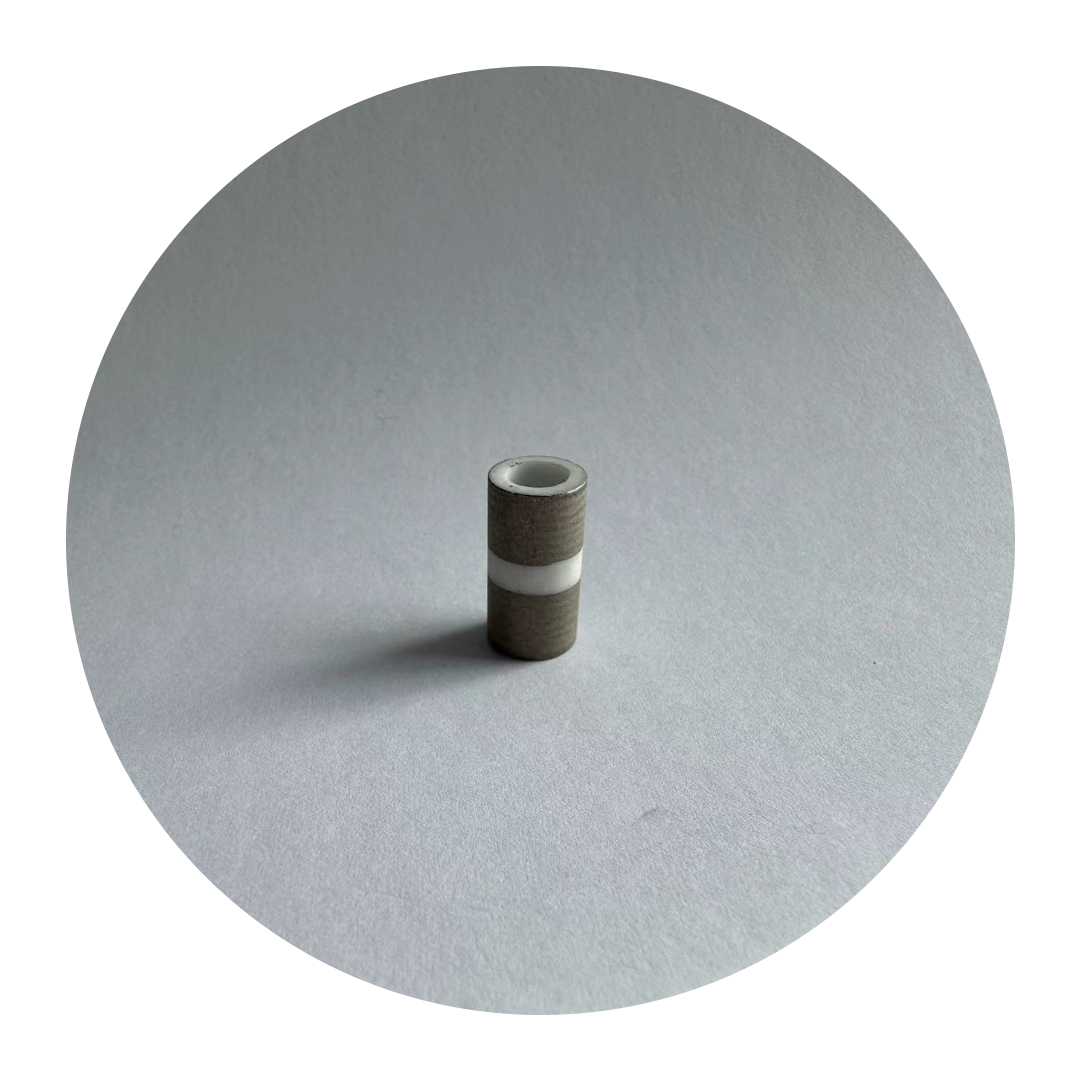 95% Alumina Vacuum Metallized Ceramic Vacuum Metal Sealed Parts