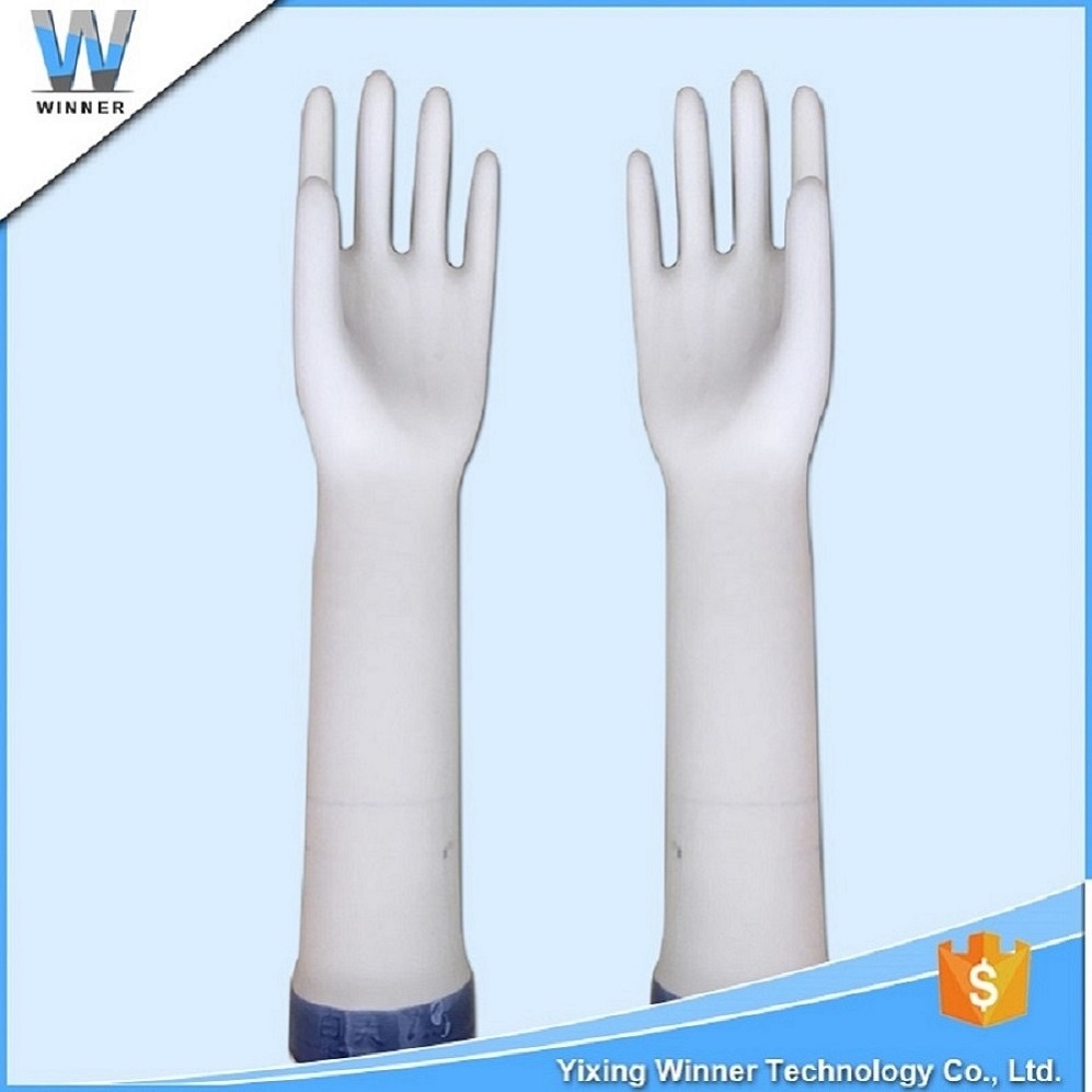 China Ceramic Glove Hand Mold Industry Ceramics Factory produces nitrile latex surgical glove mold