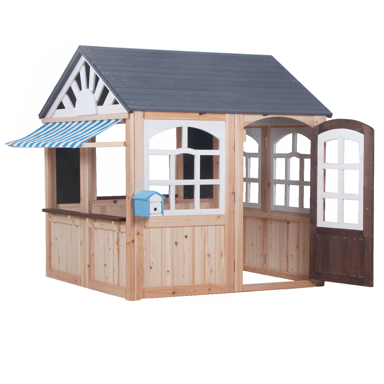 Garden Outdoor Playground Wooden Cubby House Playhouse Outdoor Children Play House For Kids