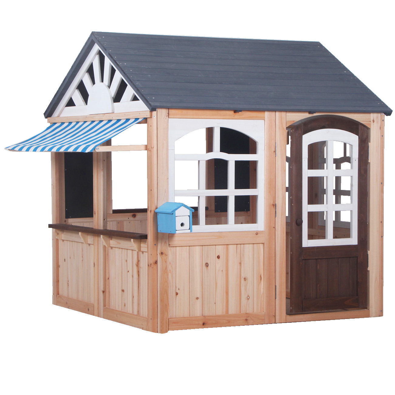 Garden Outdoor Playground Wooden Cubby House Playhouse Outdoor Children Play House For Kids