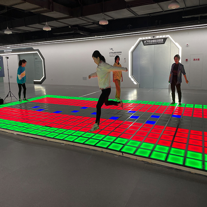 Wireless Interactive Led Dance Floor Magnetic 3d Led Floor Dance 50x50 Screen Display Led Dance Floor Tiles