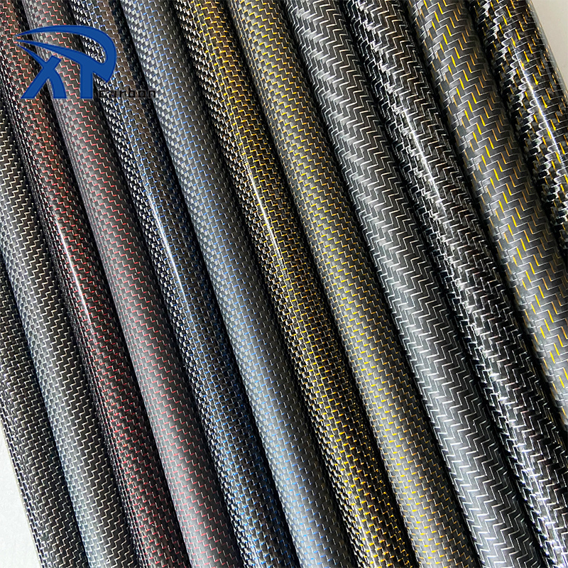 custom size carbon aramid fiber rod tube 14mm carbon fiber round tube carbon kevlars tube