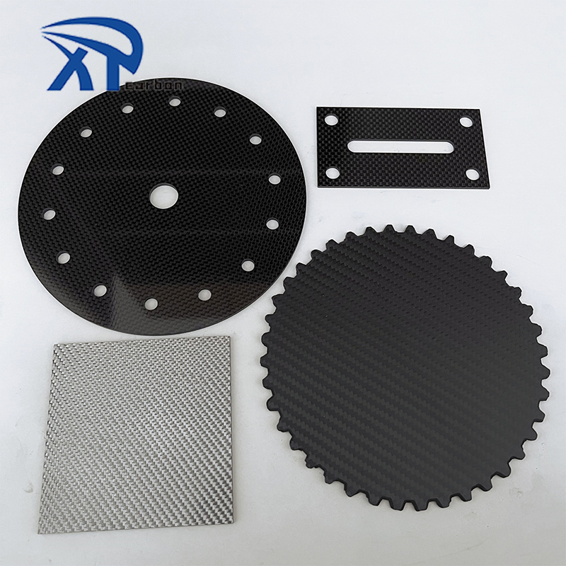 Factory made Twill Abrasion-Resistant carbon fiber sheet carbon fiber plate 8mm