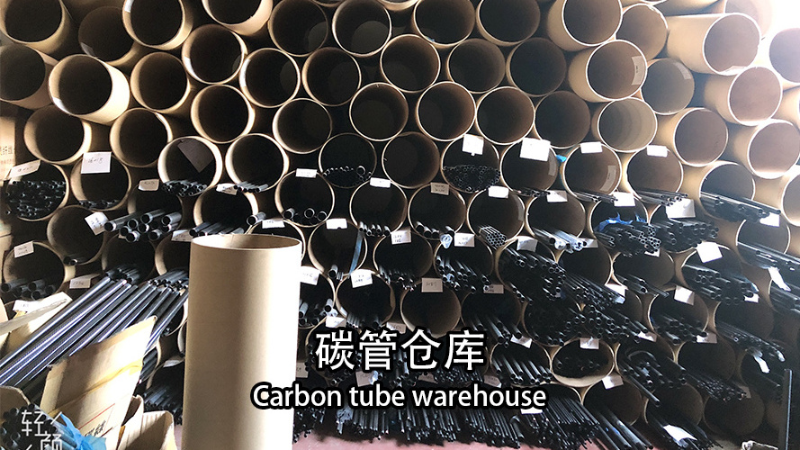 Factory price wholesale matte black telescopic Carbon fiber tube  carbon kevlars tube red+black