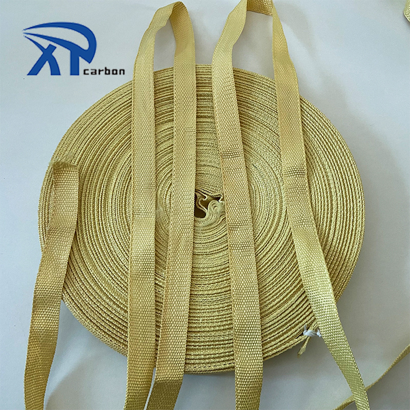 Bande d'aramide yixing 2023 25mm fireproof  cut resistance aramid kevlarss wick tape