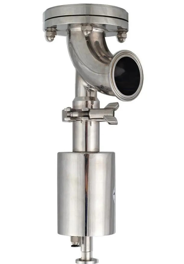 For Pharmacy hygienic sanitary SS304 SS316L pneumatic actuator  clamp/flange diaphragm tank bottom valve