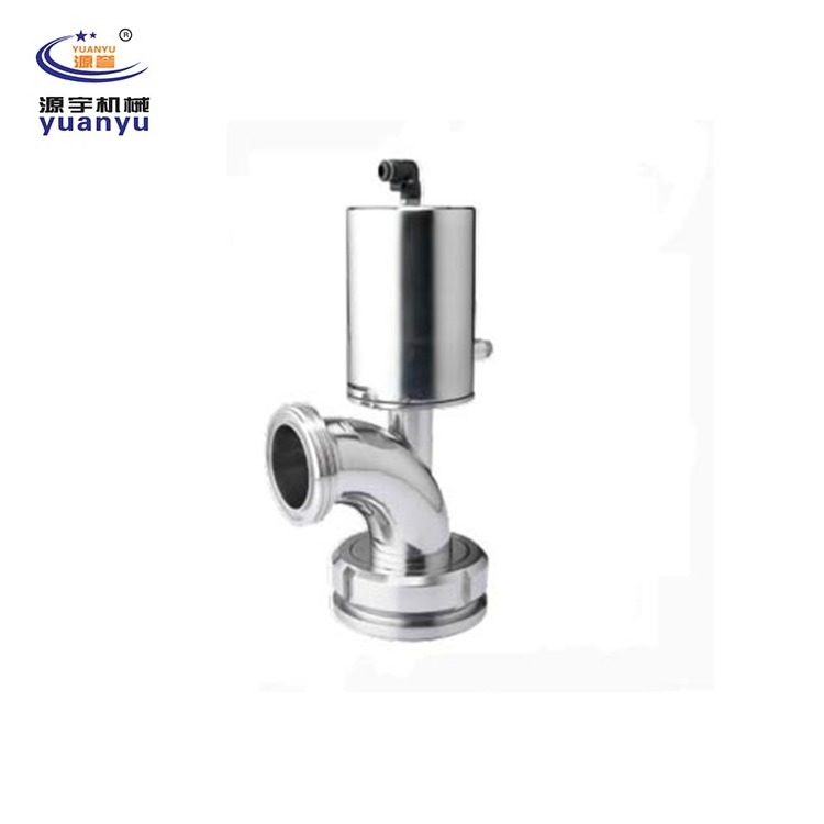 For Pharmacy hygienic sanitary SS304 SS316L pneumatic actuator  clamp/flange diaphragm tank bottom valve