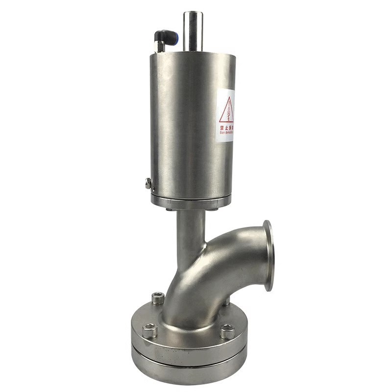 For Pharmacy hygienic sanitary SS304 SS316L pneumatic actuator  clamp/flange diaphragm tank bottom valve