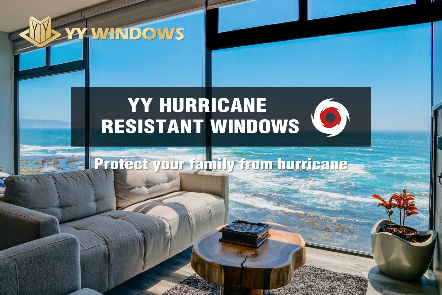 NFRC Florida Miami NOA certified Hurricane impact aluminum frame casement window french casement window