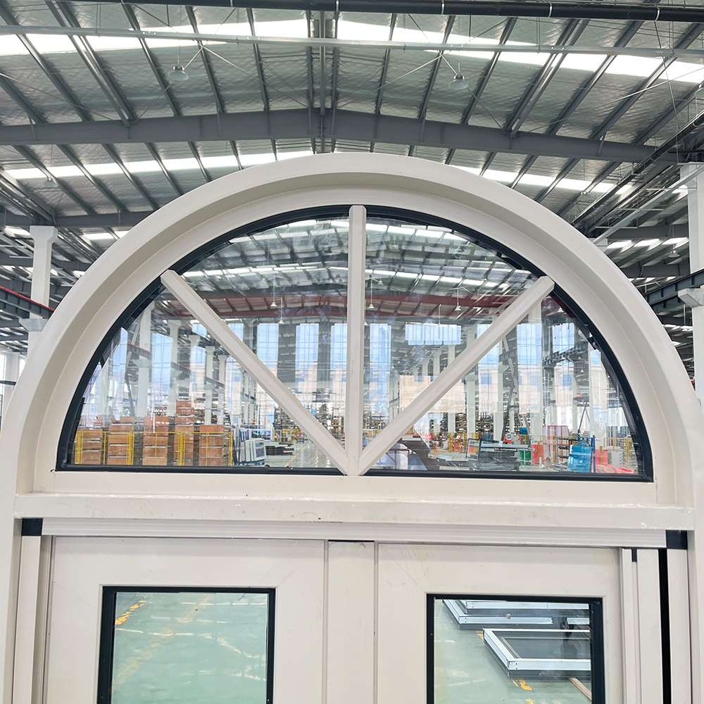 YY windows new design custom shaped windows french arch casement windows