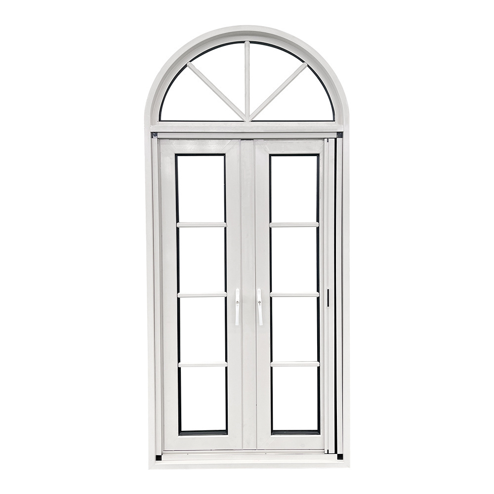 YY windows new design custom shaped windows french arch casement windows