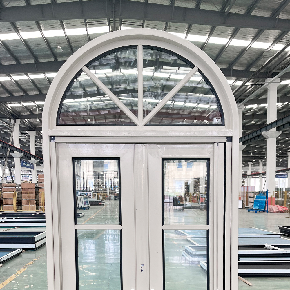 YY windows new design custom shaped windows french arch casement windows