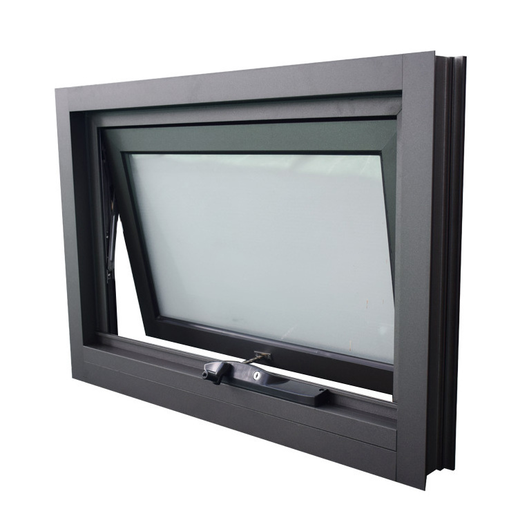 aluminum alloy awning window/aluminum awning window bathroom small awning window with mosquito net