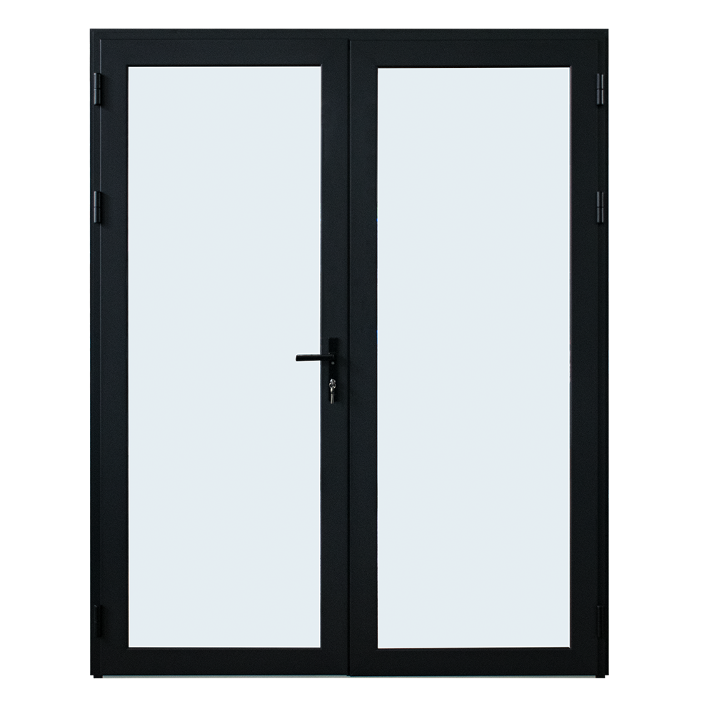 yy construction aluminum double swing door for residential house