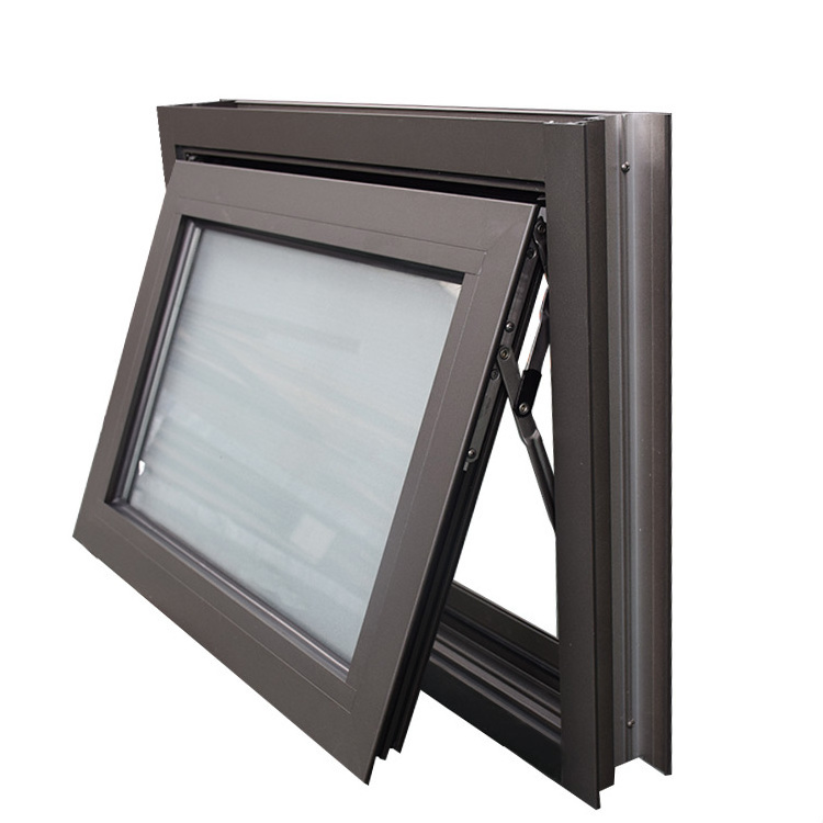 aluminum alloy awning window/aluminum awning window bathroom small awning window with mosquito net