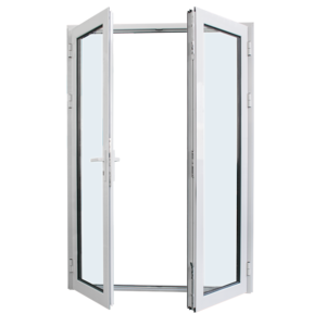 Double Glazed Glass Aluminum Profile Heat Insulated Sound Proof Hinged Doors