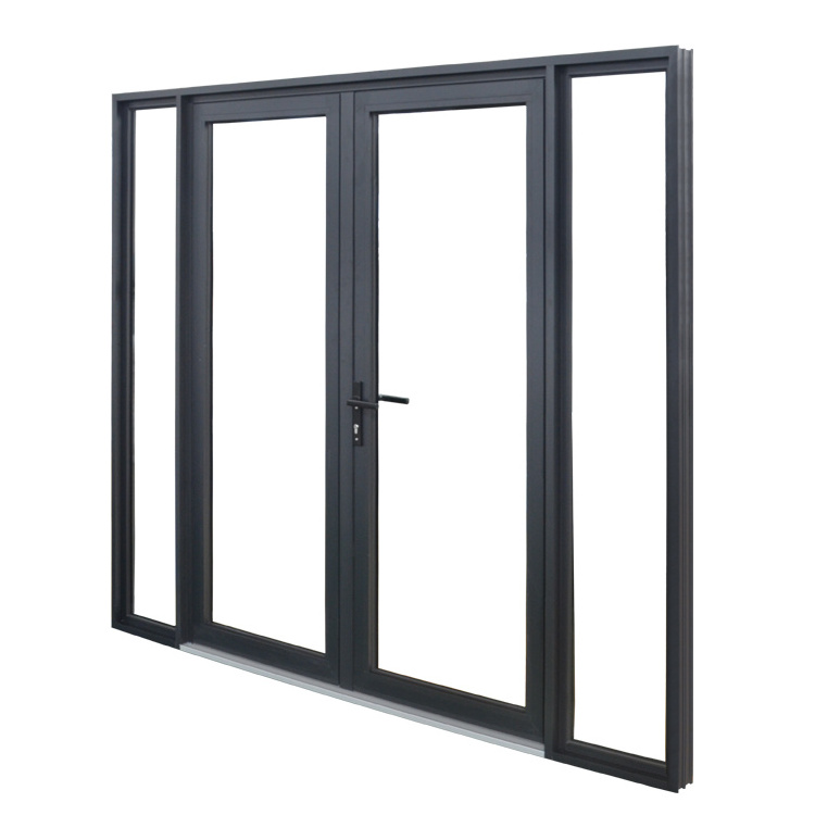 2019 new Trending product double glass aluminium soundproof used exterior french doors,casement door/hinged door for sale