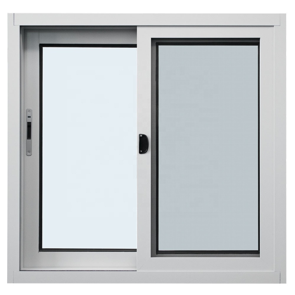 High quality aluminium windows doors in china & standard bathroom small sliding window with mosquito net